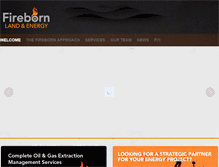 Tablet Screenshot of firebornenergy.com